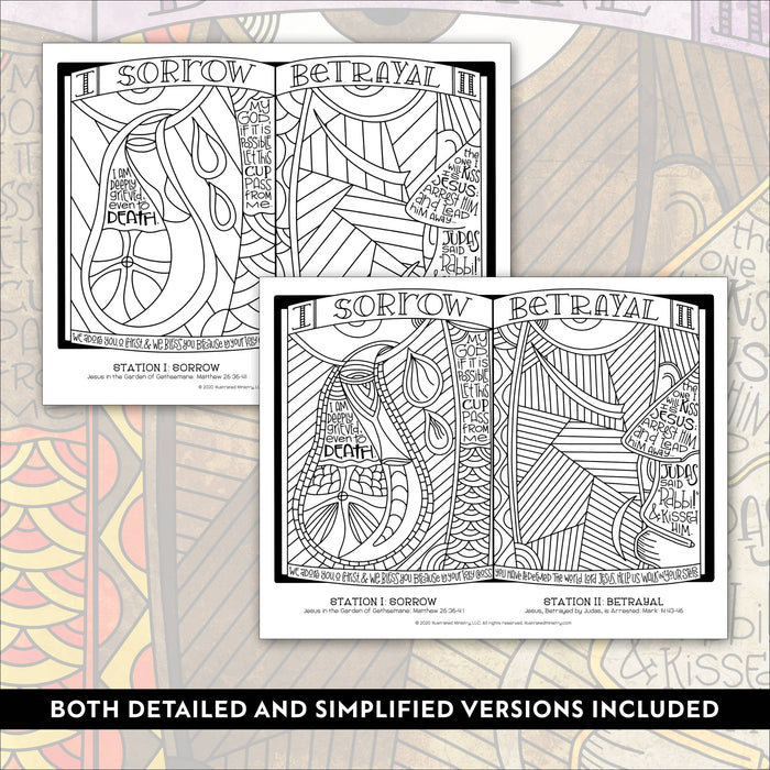 Stations of the Cross Coloring Pages