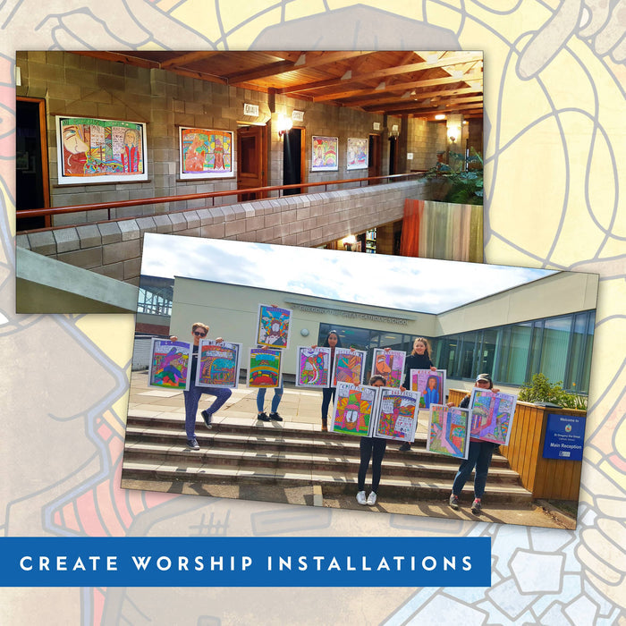Stations of the Cross Coloring Posters