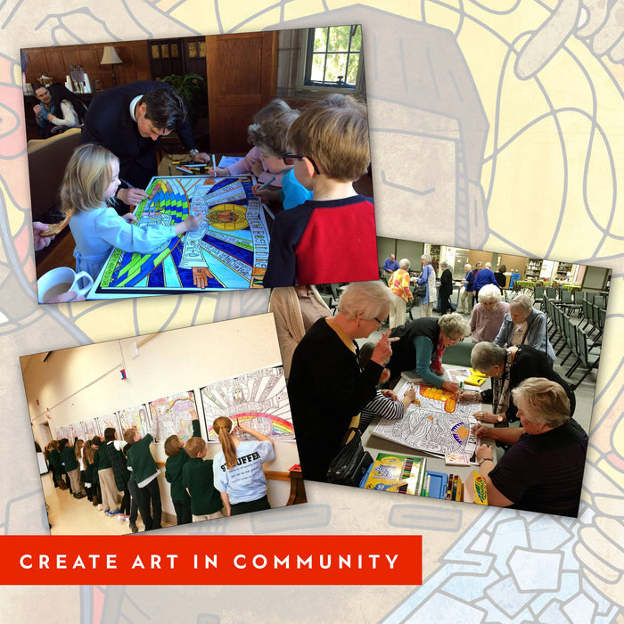Stations of the Cross Coloring Posters