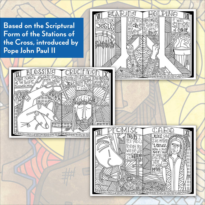 Stations of the Cross Coloring Posters