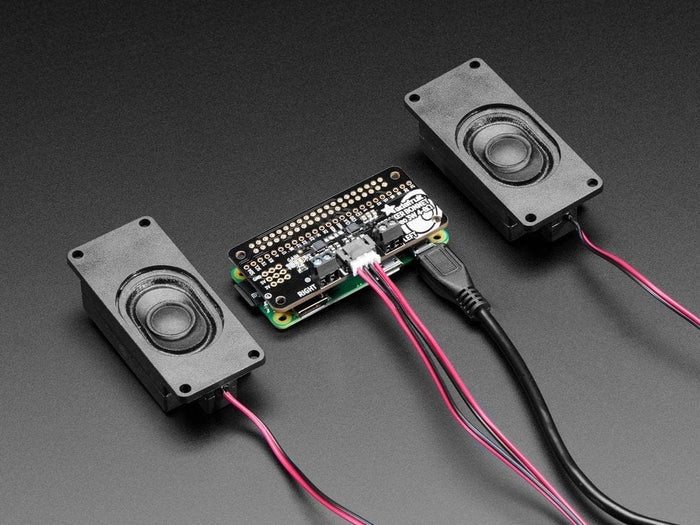 Stereo Bonnet Pack for Raspberry Pi Zero W - Includes Pi Zero W [Discontinued] by Adafruit - The Pi Hut
