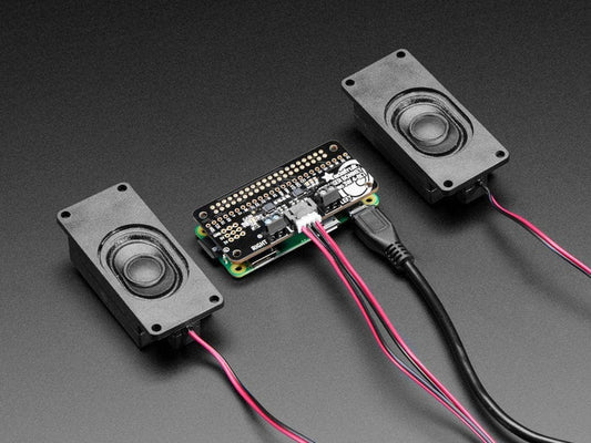 Stereo Bonnet Pack for Raspberry Pi Zero W - Includes Pi Zero W [Discontinued] by Adafruit - The Pi Hut