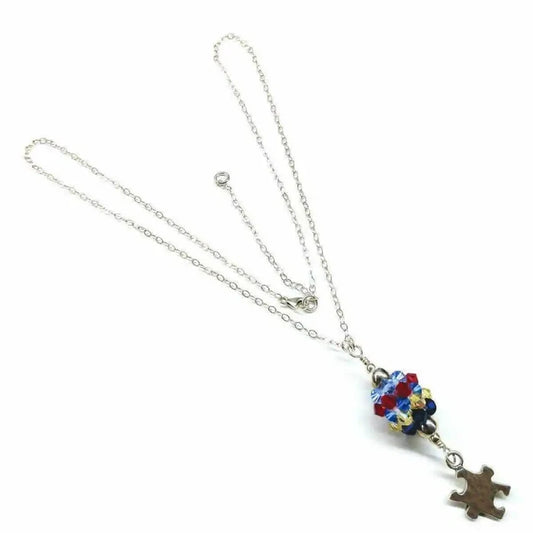 AMD1034Sterling Silver Autism Awareness Crystal Barrel Necklace JewelryNecklace$ 108.00Alexa Martha Designs