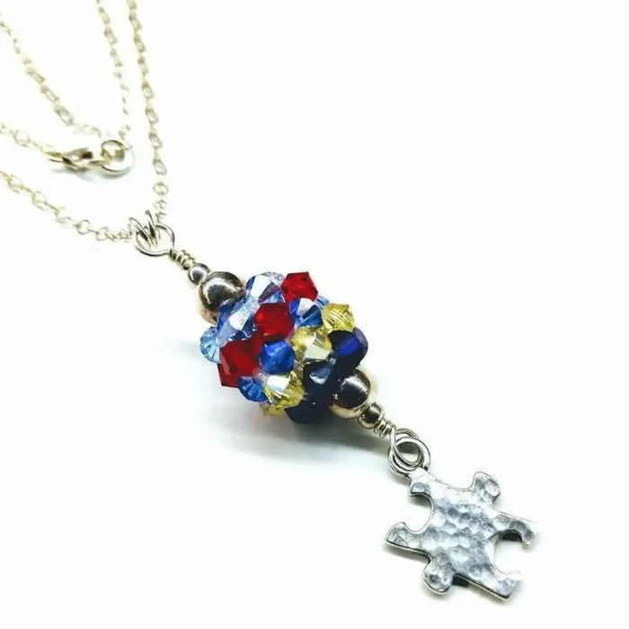 AMD1034Sterling Silver Autism Awareness Crystal Barrel Necklace JewelryNecklace$ 108.00Alexa Martha Designs