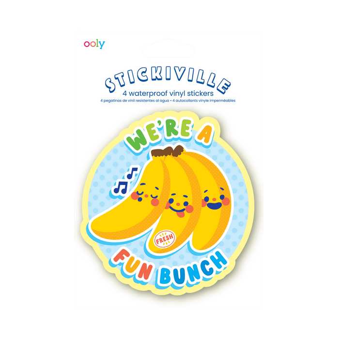 Stickiville Fruit Friends vinyl stickers in packaging