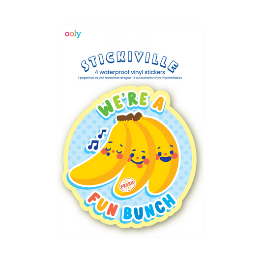 Stickiville Fruit Friends vinyl stickers in packaging