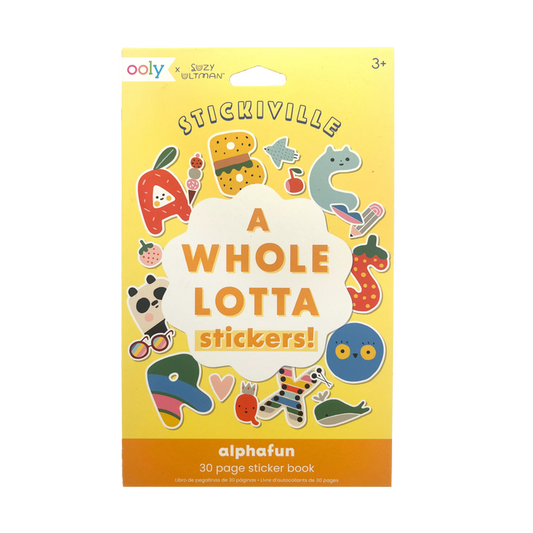 OOLY Stickiville x Suzy Ultman A Whole Lotta Stickers Sticker Book Alpha-Fun Front