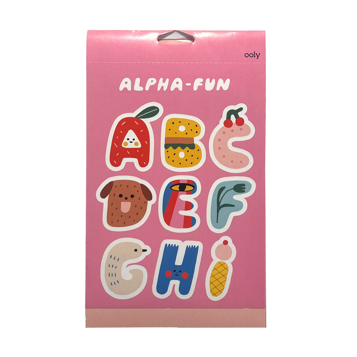 OOLY Stickiville x Suzy Ultman A Whole Lotta Stickers Sticker Book Alpha-Fun Sheet 1