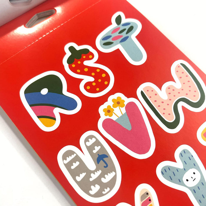 OOLY Stickiville x Suzy Ultman A Whole Lotta Stickers Sticker Book Alpha-Fun close up