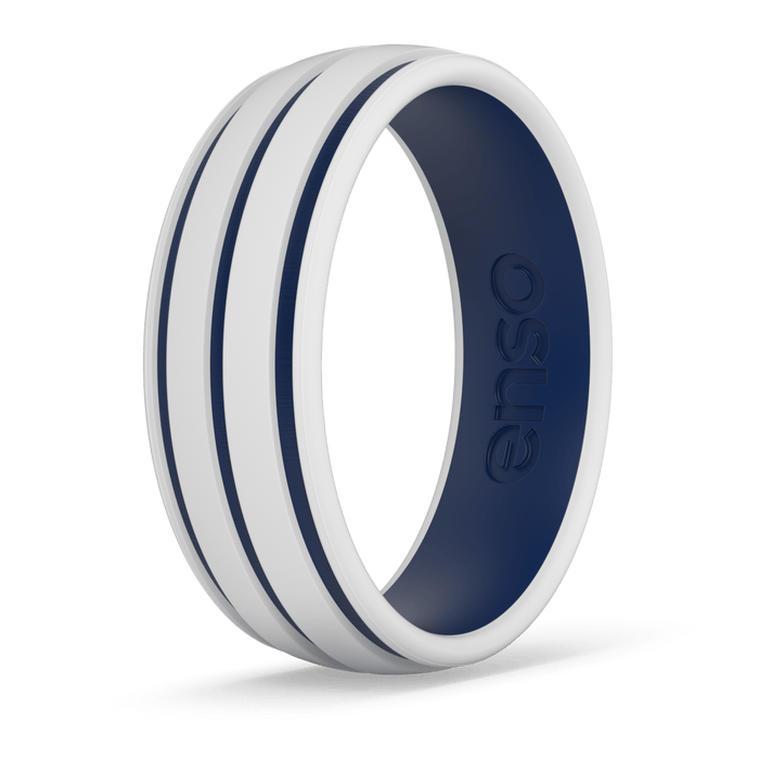 Etched Summer Silicone Ring - Stripes