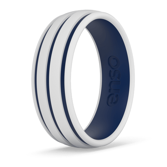 Etched Summer Silicone Ring - Stripes