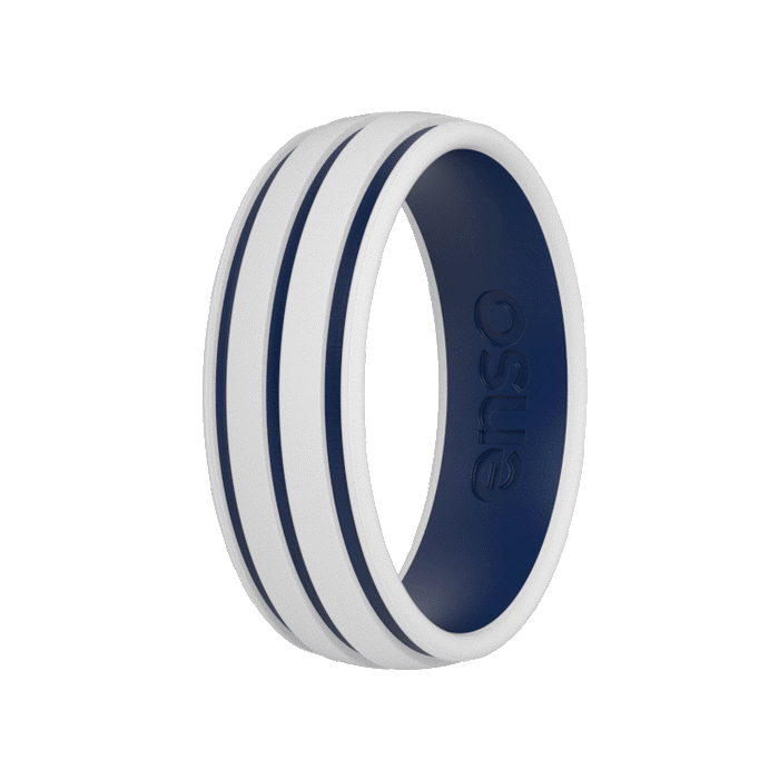 Etched Summer Silicone Ring - Stripes