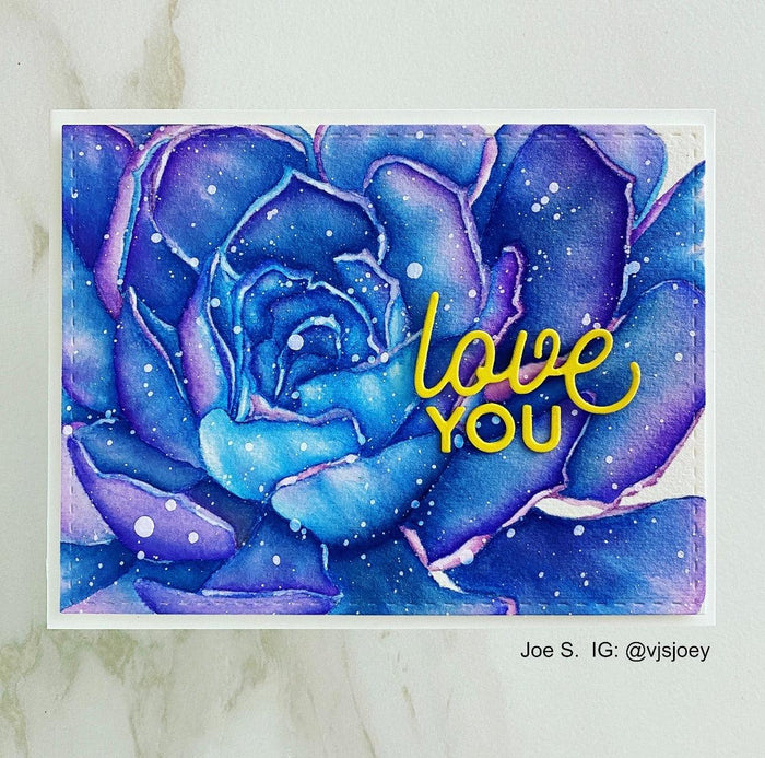Succulent Close-Up Digital Stamp - Alex Syberia Designs