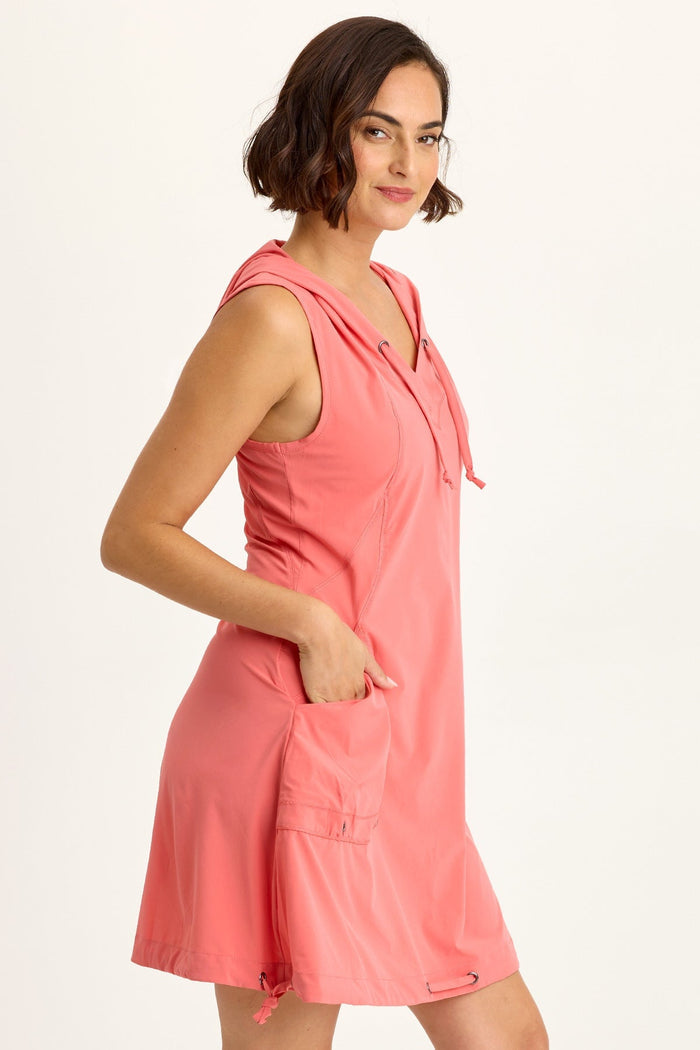 Wearables Sumi Active Whisper Stretch Hooded Cargo Mini Dress