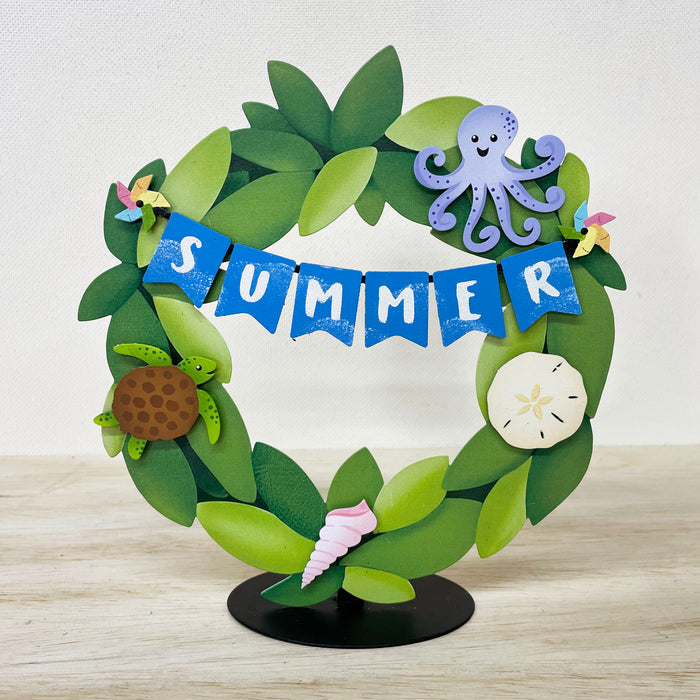 Summer Banner w/ Pinwheels Magnet (6.5"w)
