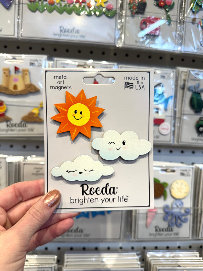 Sun & Cloud Magnets  S/3