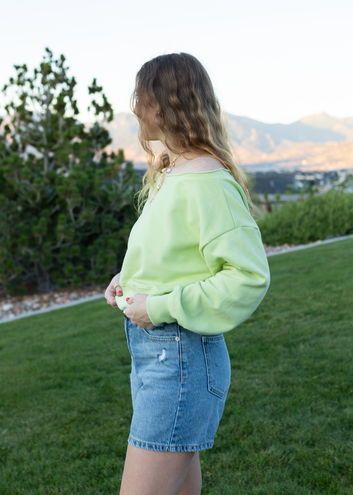 sun dazed denim shorts