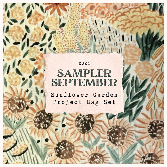 Sunflower Garden Project Bag Set - Sampler September 2024