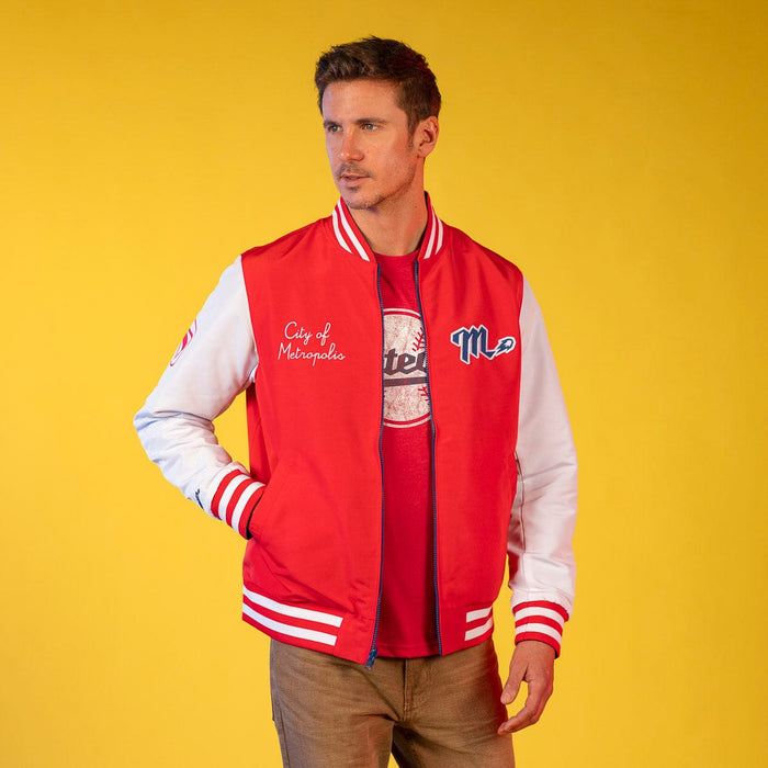 RSVLTS Superman Jacket Superman™ "Hometown Hero” – Reversible Bomber Jacket Superman™ "Hometown Hero” – Reversible Bomber Jacket