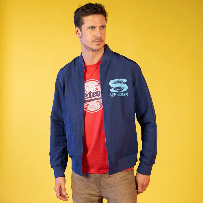 RSVLTS Superman Jacket Superman™ "Hometown Hero” – Reversible Bomber Jacket Superman™ "Hometown Hero” – Reversible Bomber Jacket