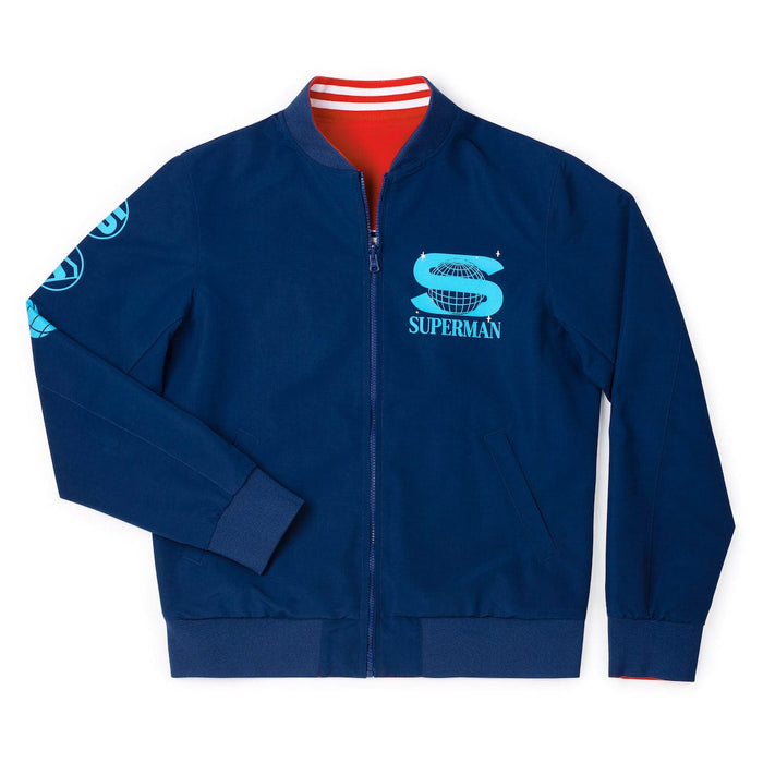 RSVLTS Superman Jacket DC Superman™ "Metropolis Meteors" – Reversible Bomber Jacket DC Superman™ "Metropolis Meteors" – Reversible Bomber Jacket
