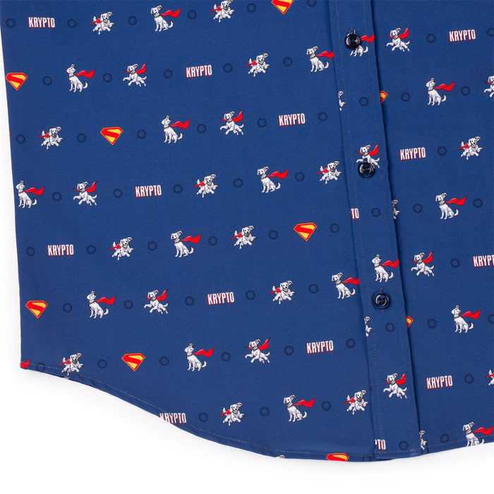RSVLTS Superman Short Sleeve Shirt DC Superman™ "Pup, Pup, and Away!" – KUNUFLEX Short Sleeve Shirt DC Superman™ "Pup, Pup, and Away!" – KUNUFLEX Short Sleeve Shirt