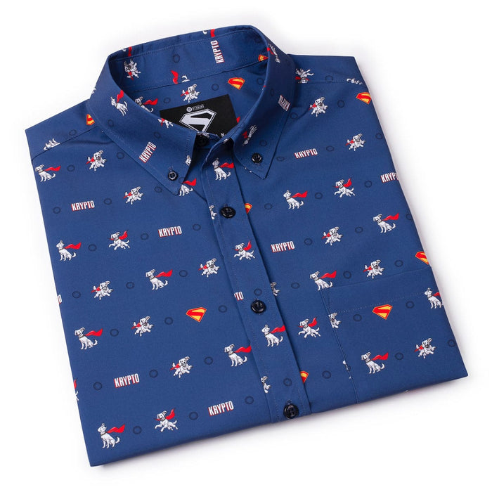 RSVLTS Superman Short Sleeve Shirt DC Superman™ "Pup, Pup, and Away!" – KUNUFLEX Short Sleeve Shirt DC Superman™ "Pup, Pup, and Away!" – KUNUFLEX Short Sleeve Shirt