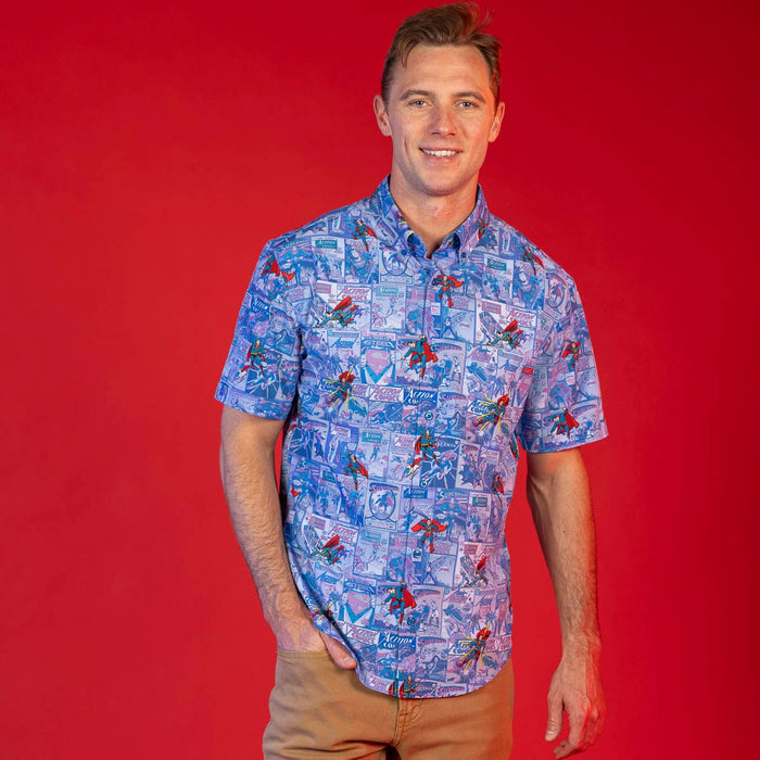 RSVLTS Superman Short Sleeve Shirt Superman™ "Ready for Action" – KUNUFLEX Short Sleeve Shirt Superman™ "Ready for Action" – KUNUFLEX Short Sleeve Shirt