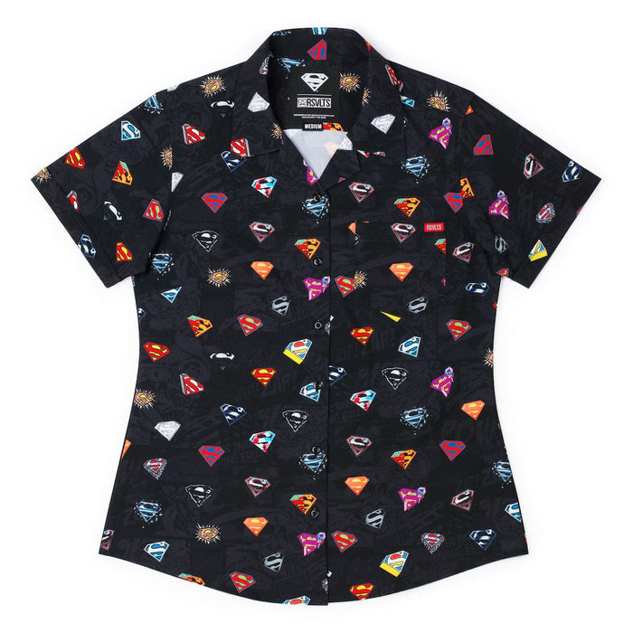 RSVLTS XS Superman Women's Short Sleeve Shirt DC Superman™ "Symbols of Hope" – Women's KUNUFLEX Short Sleeve Shirt DC Superman™ "Symbols of Hope" – Women's KUNUFLEX Short Sleeve Shirt