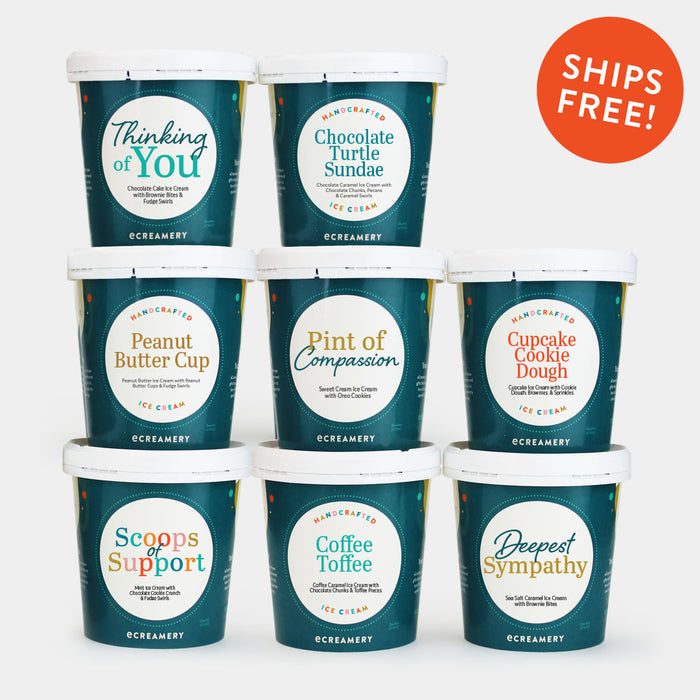 Sympathy 8 pint Ice cream gift