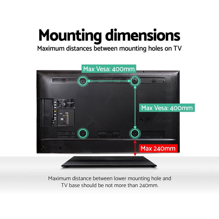 Table Top TV Swivel Mounted Stand -Home Living Store - -