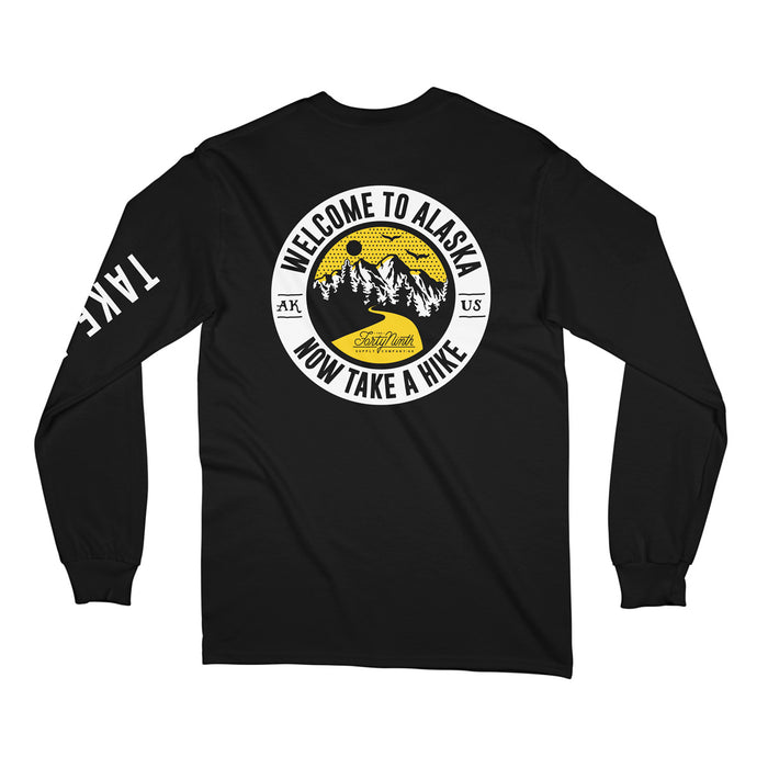 Take A Hike Long Sleeve Black T-Shirt