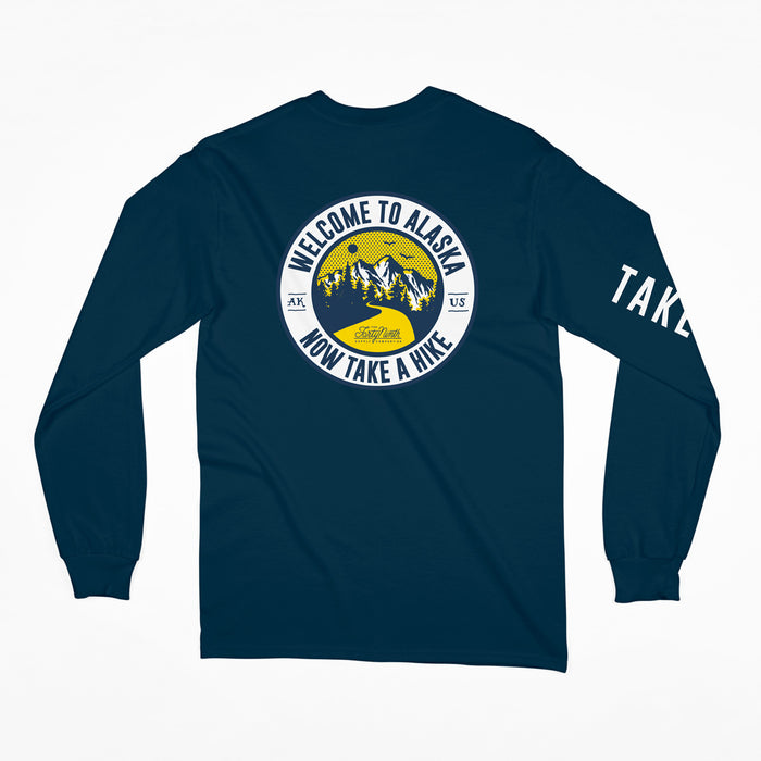 Take a Hike Long Sleeve Navy T-Shirt