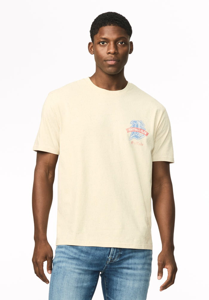 Taverno Men's Buffalo Football Club Graphic Tee, Milk - BM24984