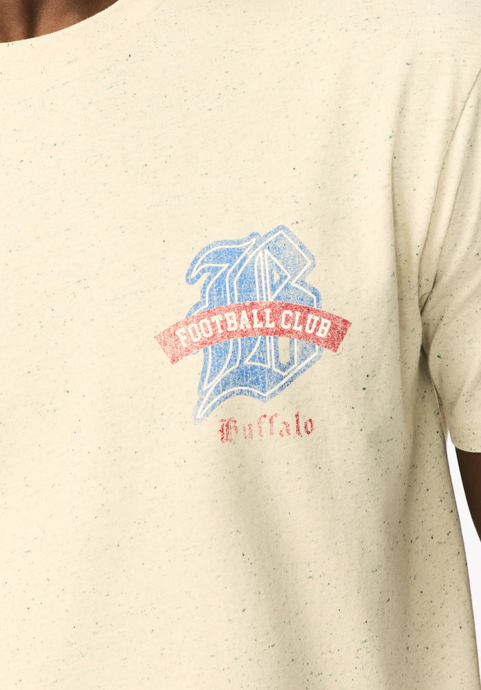 Taverno Men's Buffalo Football Club Graphic Tee, Milk - BM24984