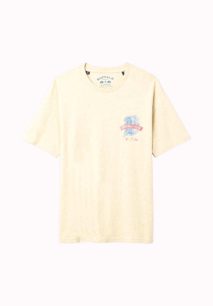 Taverno Men's Buffalo Football Club Graphic Tee, Milk - BM24984