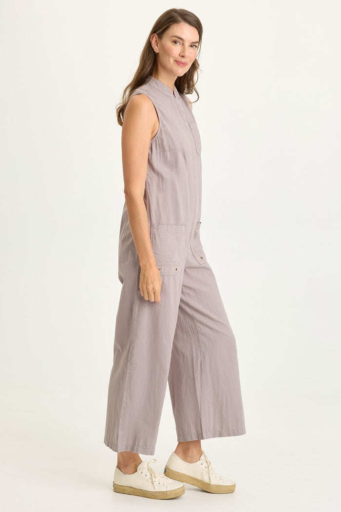 Wearables Tawnie Linen Button-Up Jumpsuit