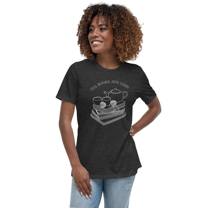 Tea Books Yarn - Women's Relaxed T-Shirt