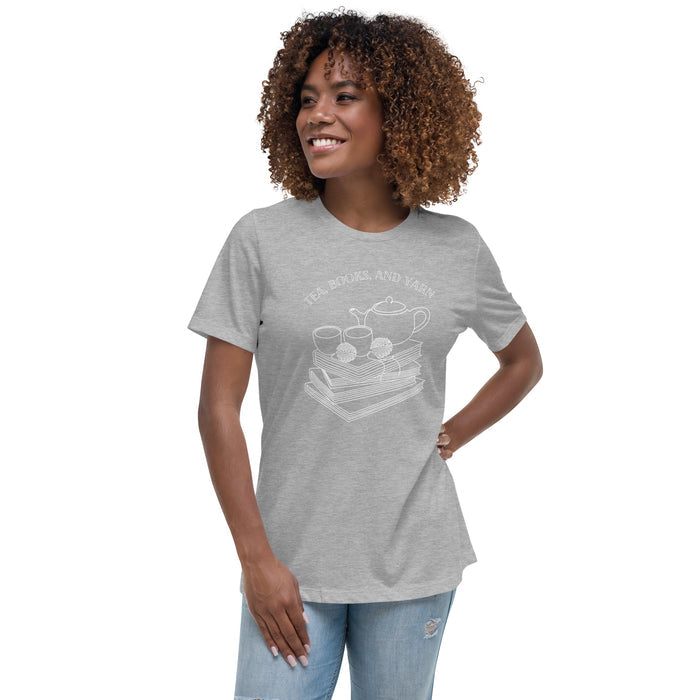 Tea Books Yarn - Women's Relaxed T-Shirt