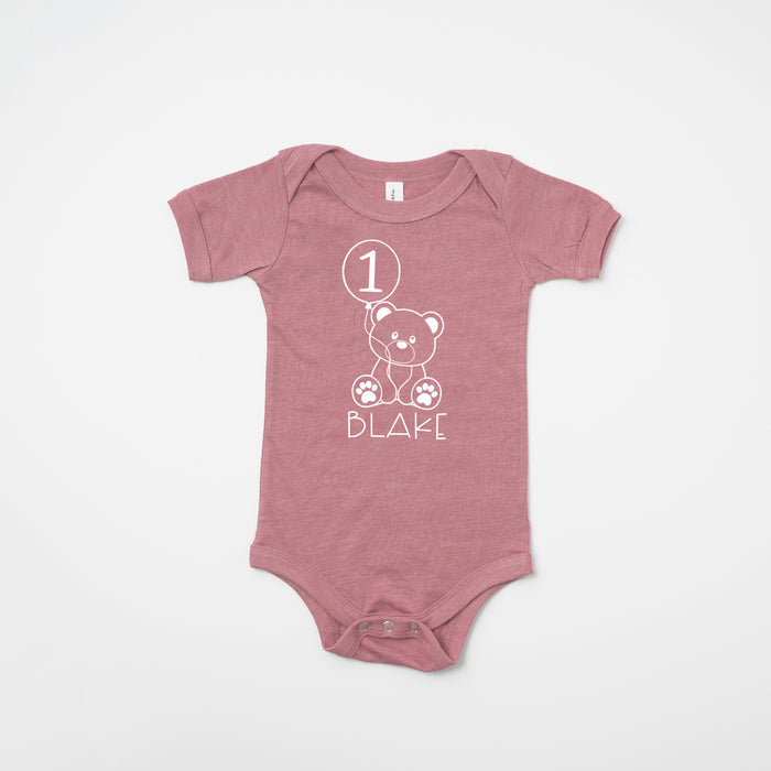 Teddy Bear Themed 1st Birthday T-shirt/Bodysuit
