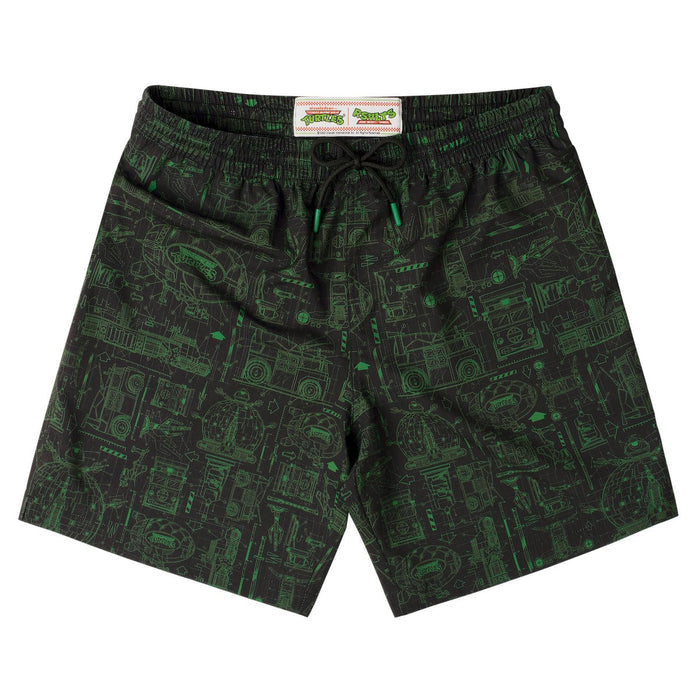RSVLTS S Nickelodeon Hybrid Shorts Teenage Mutant Ninja Turtles "Greenprints" – Hybrid Shorts Teenage Mutant Ninja Turtles "Greenprints" – Hybrid Shorts
