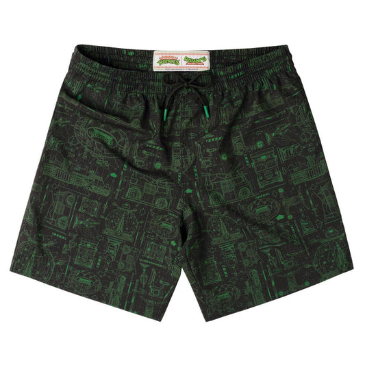 RSVLTS S Nickelodeon Hybrid Shorts Teenage Mutant Ninja Turtles "Greenprints" – Hybrid Shorts Teenage Mutant Ninja Turtles "Greenprints" – Hybrid Shorts