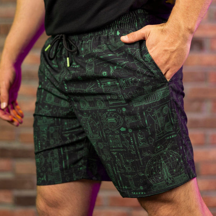 RSVLTS Nickelodeon Hybrid Shorts Teenage Mutant Ninja Turtles "Greenprints" – Hybrid Shorts Teenage Mutant Ninja Turtles "Greenprints" – Hybrid Shorts