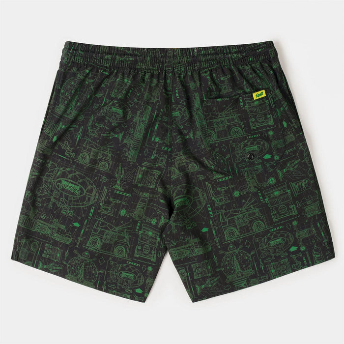 RSVLTS Nickelodeon Hybrid Shorts Teenage Mutant Ninja Turtles "Greenprints" – Hybrid Shorts Teenage Mutant Ninja Turtles "Greenprints" – Hybrid Shorts