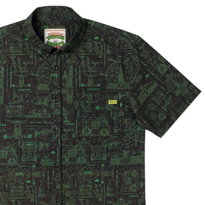 RSVLTS XS Nickelodeon Short Sleeve Shirt Teenage Mutant Ninja Turtles "Greenprints" – KUNUFLEX Short Sleeve Shirt Teenage Mutant Ninja Turtles "Greenprints" – KUNUFLEX Short Sleeve Shirt
