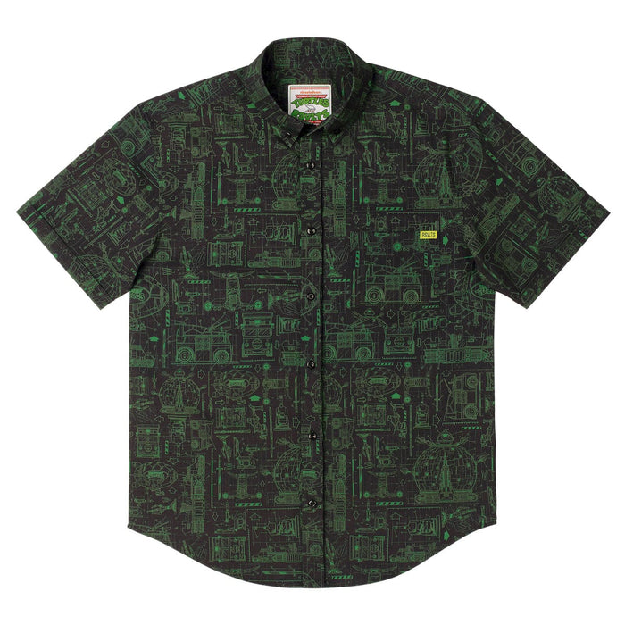 RSVLTS Nickelodeon Short Sleeve Shirt Teenage Mutant Ninja Turtles "Greenprints" – KUNUFLEX Short Sleeve Shirt Teenage Mutant Ninja Turtles "Greenprints" – KUNUFLEX Short Sleeve Shirt
