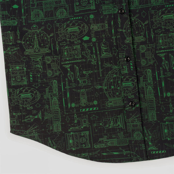 RSVLTS Nickelodeon Short Sleeve Shirt Teenage Mutant Ninja Turtles "Greenprints" – KUNUFLEX Short Sleeve Shirt Teenage Mutant Ninja Turtles "Greenprints" – KUNUFLEX Short Sleeve Shirt