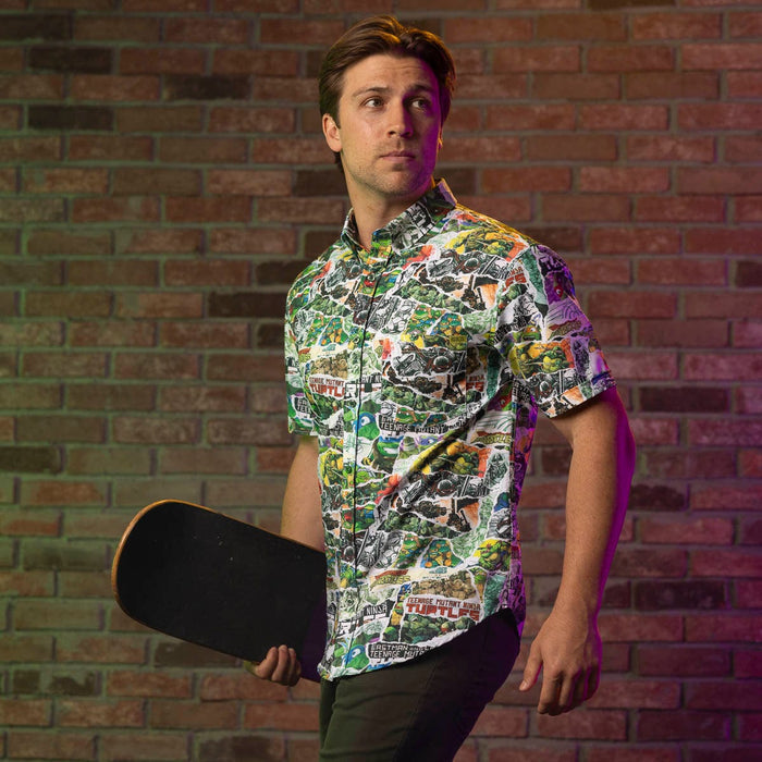 RSVLTS Nickelodeon Short Sleeve Shirt Teenage Mutant Ninja Turtles "Tubular Since '84" – KUNUFLEX Short Sleeve Shirt Teenage Mutant Ninja Turtles "Tubular Since '84" – KUNUFLEX Short Sleeve Shirt