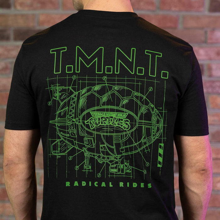 RSVLTS Nickelodeon Crewneck T-shirt Teenage Mutant Ninja Turtles "Turtle Blimp" – Crewneck Tee Teenage Mutant Ninja Turtles "Turtle Blimp" – Crewneck Tee
