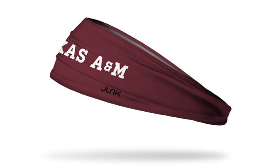 Texas A&M University: Wordmark Maroon Big Bang Lite Headband - View 1